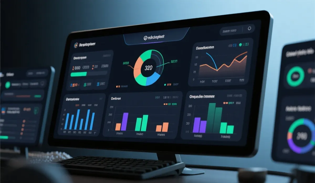 数据看板与走势图示意图